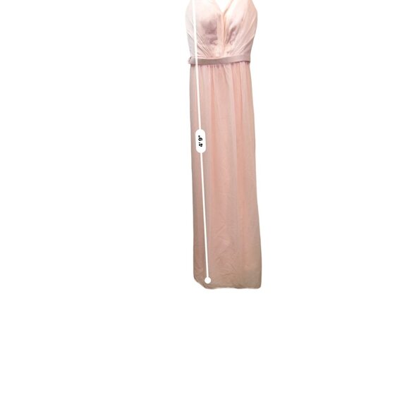 WHITE by Vera Wang Blush Pink Formal Special Occasion Maxi Dress Gown Size 4 - Picture 9 of 10
